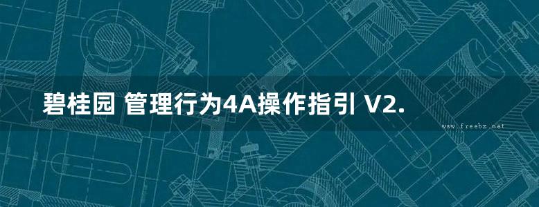 碧桂园 管理行为4A操作指引 V2.0版